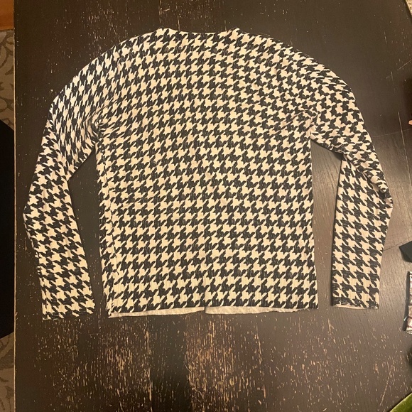 Black and white houndstooth cardigan - Picture 4 of 4